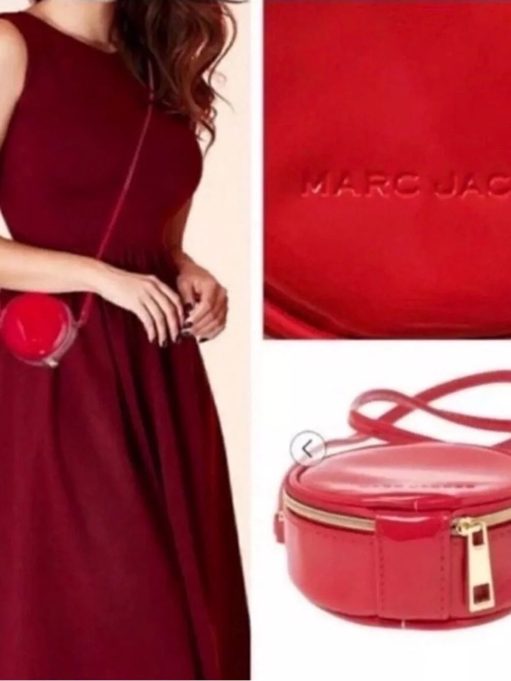 NWT VIRAL Marc Jacobs Patent Leather Circle Mini Bag